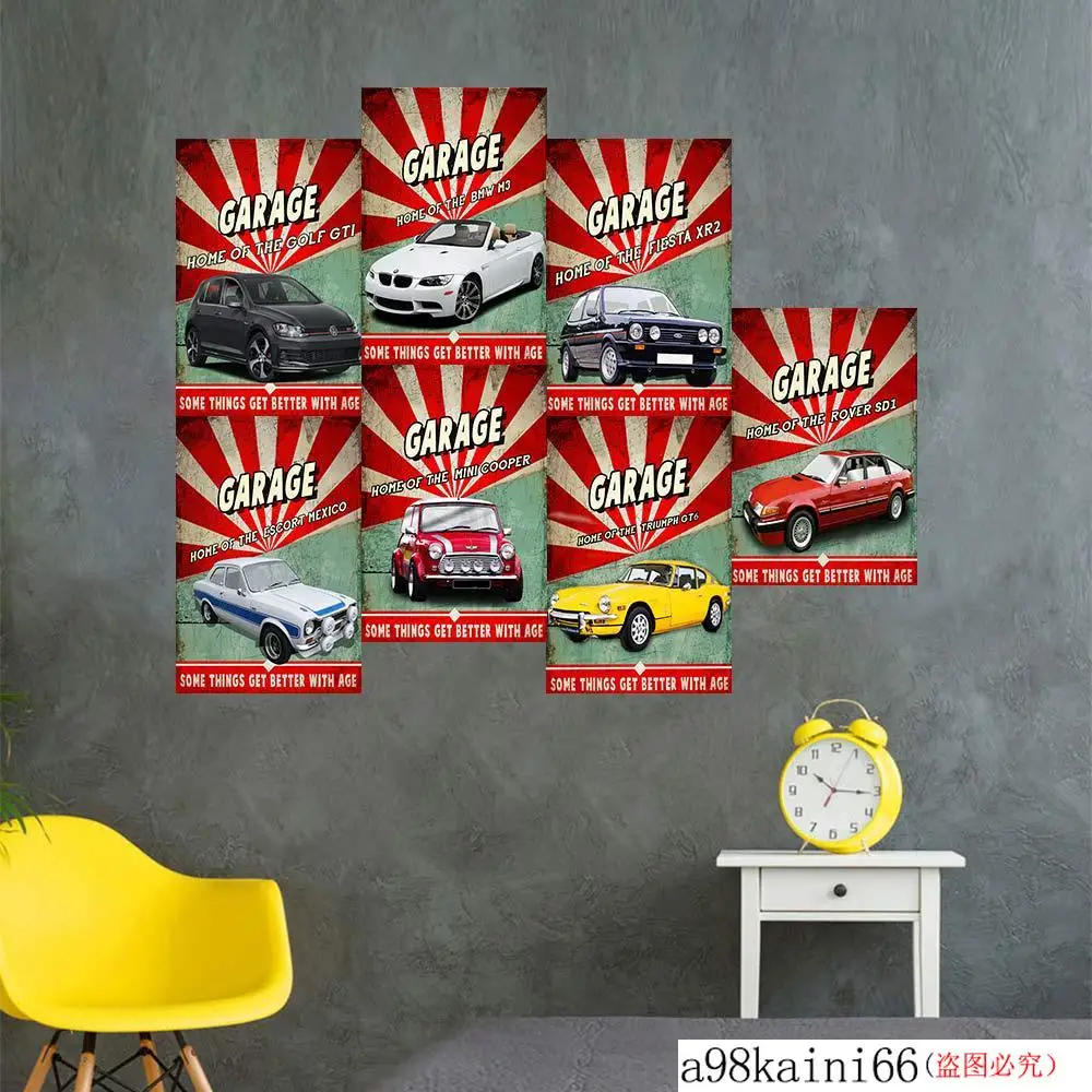 

Home of The Mini Coper Classic Car Sign Vintage Metal Car Sign Tin Sign Bar Pub Man Cave Plaque