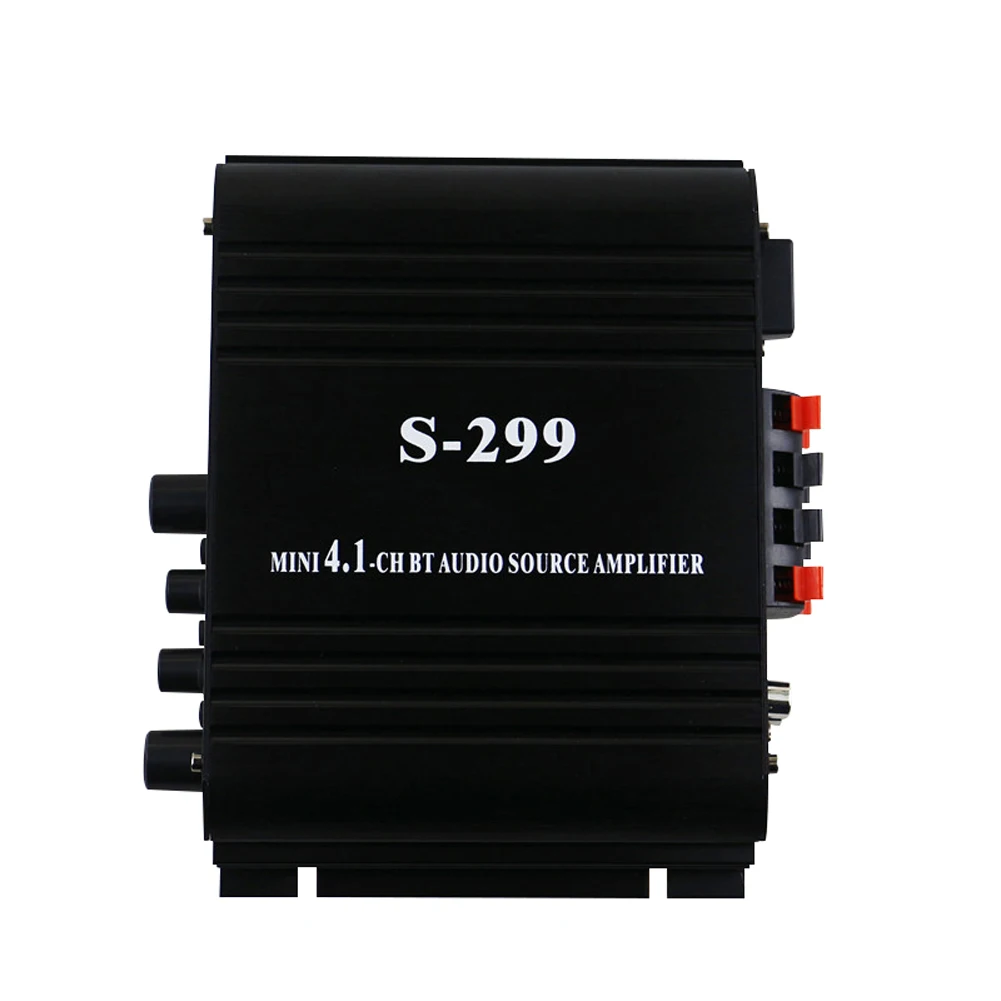 S-299 Mini 4 1 аудио стерео усилитель мощности Bluetooth портативный автомобиль и дом