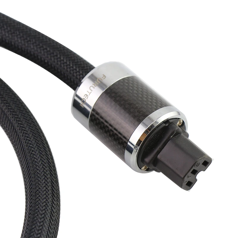 HiFi Audio Power Cable Furutech Alpha PS-950-18 Carbon Fiber AC Plug US/EU/UK Version images - 6