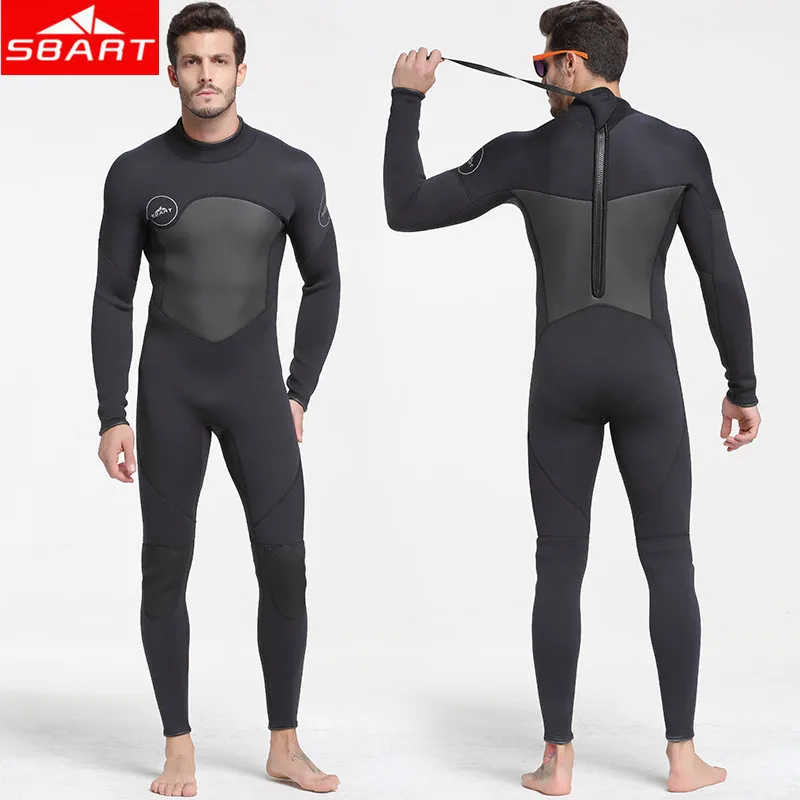 5MM Neoprene SBART 5 мм неопреновый гидрокостюм для подводного плавания для мужчин, для глубоководной охоты, сохраняет тепло, для всего тела, для подводной охоты, купальный костюм для дайвинга, гидрокостюм - Цвет: 5MM Neoprene