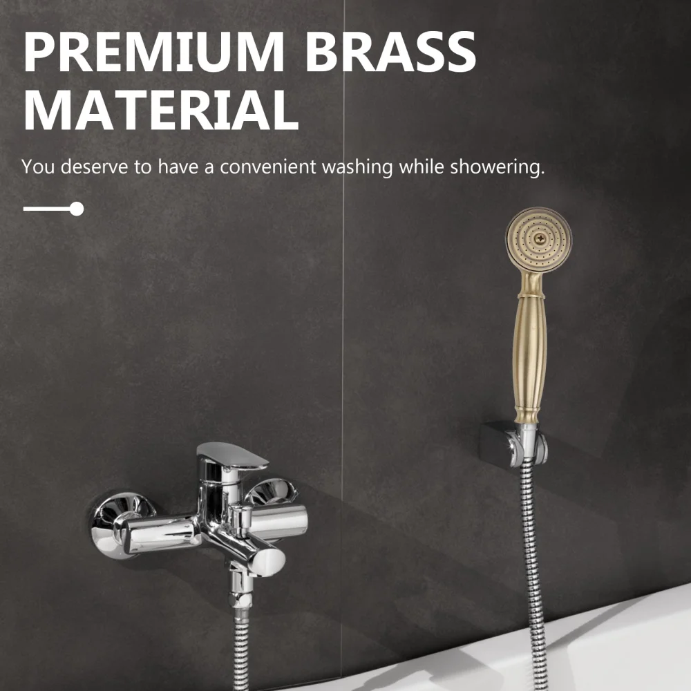 

1pc Elegant Brass Shower Nozzle Home Shower Sprinkler (Bronze)