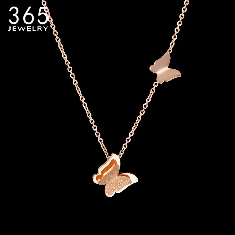 Модное ожерелье с бабочкой новый стиль ювелирные изделия нержавеющая сталь 316L