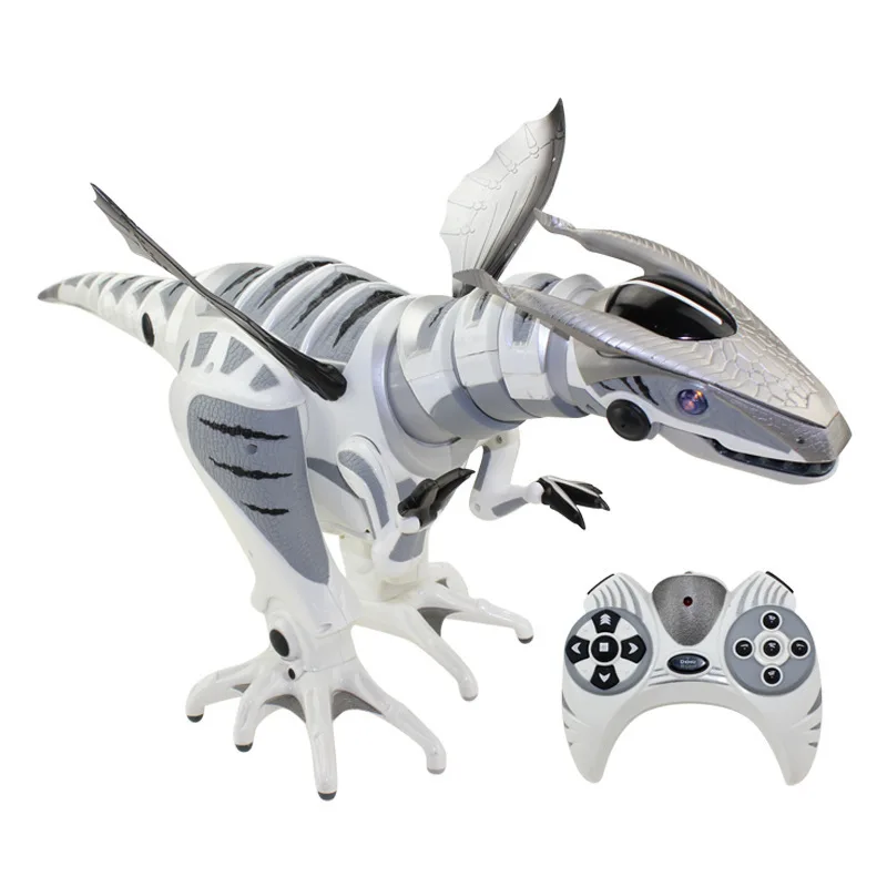 

[Funny Multi-function Jurassic sensing intelligent infrared remote control RC robot programming mechanical dinosaur robosaur toy