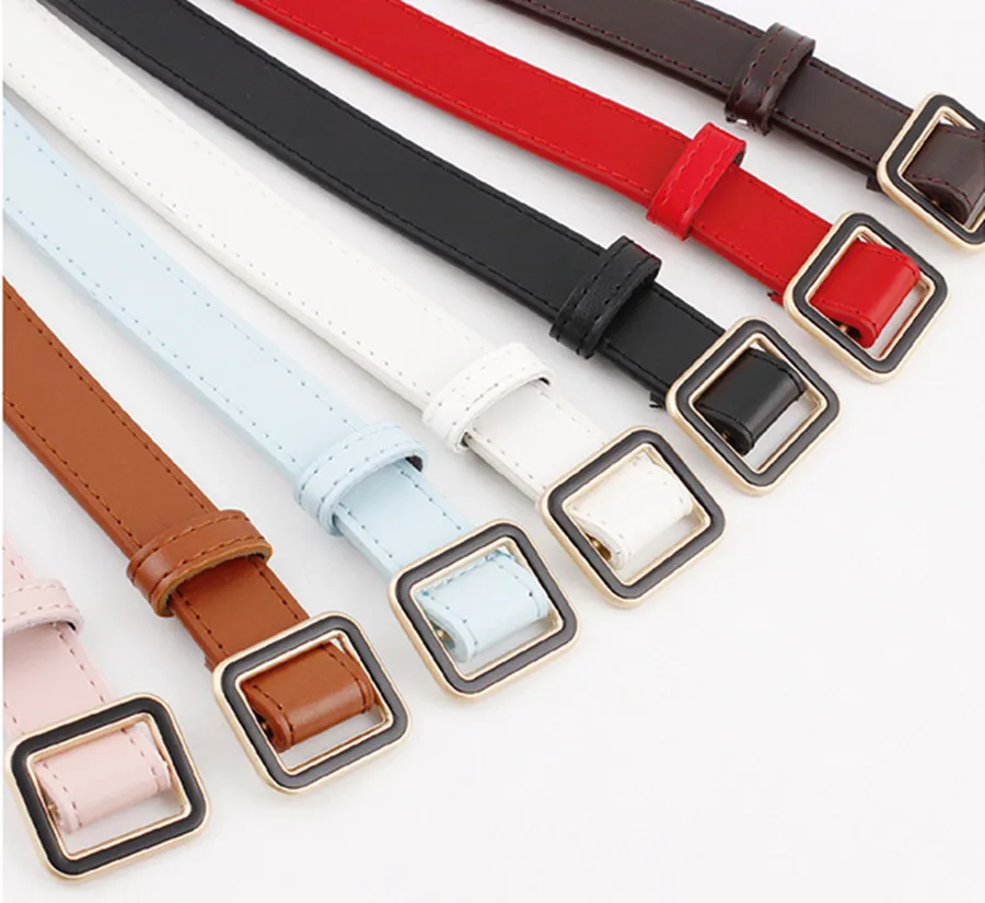 Ремень с пряжкой Женский модный универсальный ремень под джинсы Простой