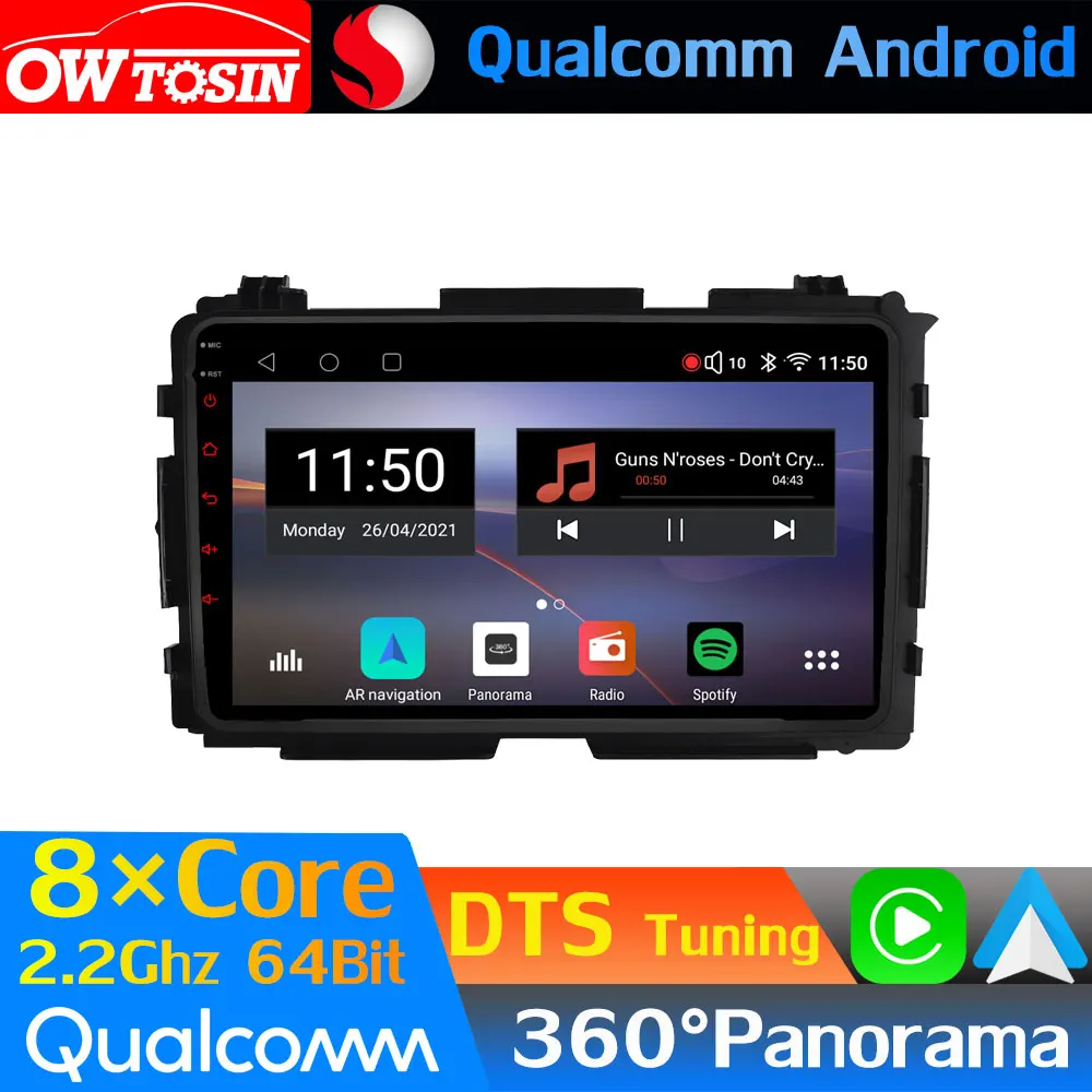 Восьмиядерный автомобильный медиа Qualcomm Android для Honda HR-V Vezel HR V HRV 2013-2021 GPS 360