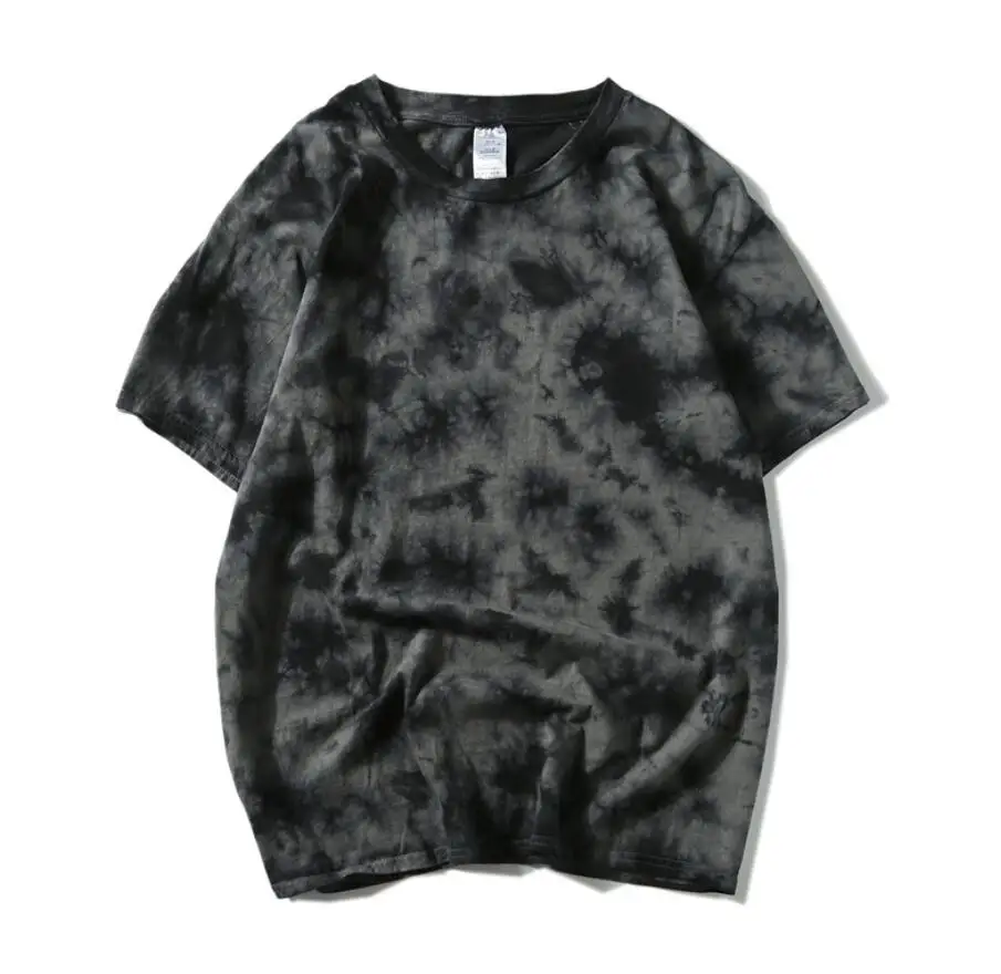 

Tie Dye t shirt Unisex Hip Hop T-shirt Fashion Summer Mens Round Neck loose Tshirts 100%cotton Womens Oversize Tees Tops
