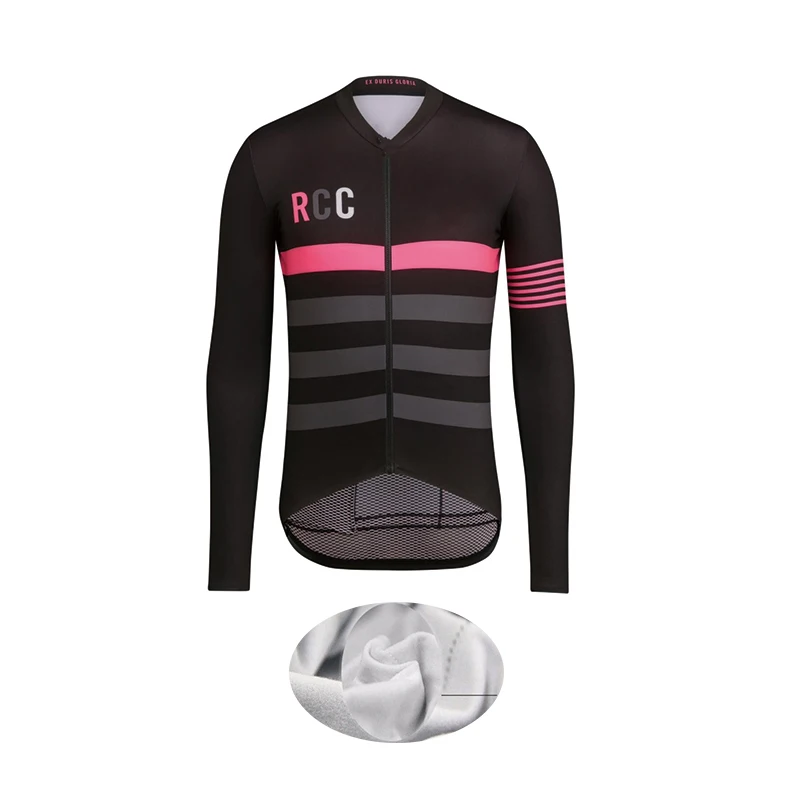 Fleece jersey RCC Pro team мужские куртки для велоспорта Зимняя Теплая Флисовая Джерси для велоспорта теплая одежда для горного велосипеда - Цвет: Fleece jersey