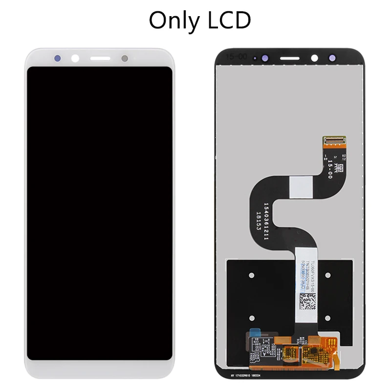 5,99 дюймов протестирован для Xiaomi mi A2 ЖК-дисплей сенсорный экран дигитайзер сборка Замена для Xiaomi mi 6X ЖК mi ddle рамка