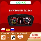 Автомобильный радиоприемник, экран 8 ядер, система Android 10, для BMW E60, E61, E62, E90, E91, E92 2005-2012, 4 + 64 ГБ, Wi-Fi, SIM, BT, Carplay, GPS, Navi, стерео