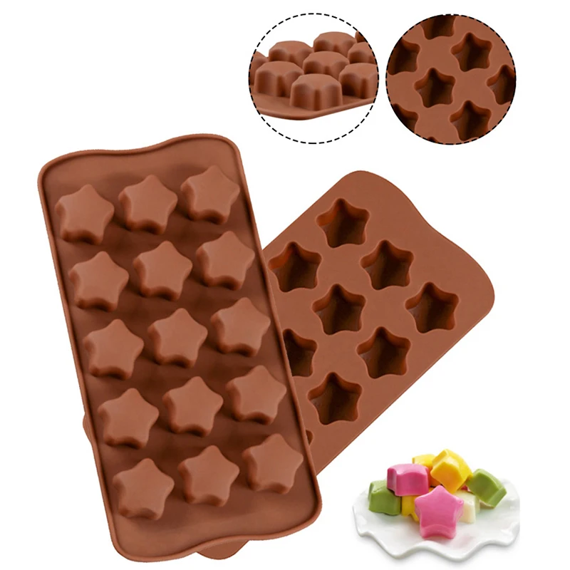 

Home Kitchen Baking Accessories Creativity 3D Silicone Moulds Chocolate Pastry Fondant Candy Ice Mold DIY Cake Decorations Tools