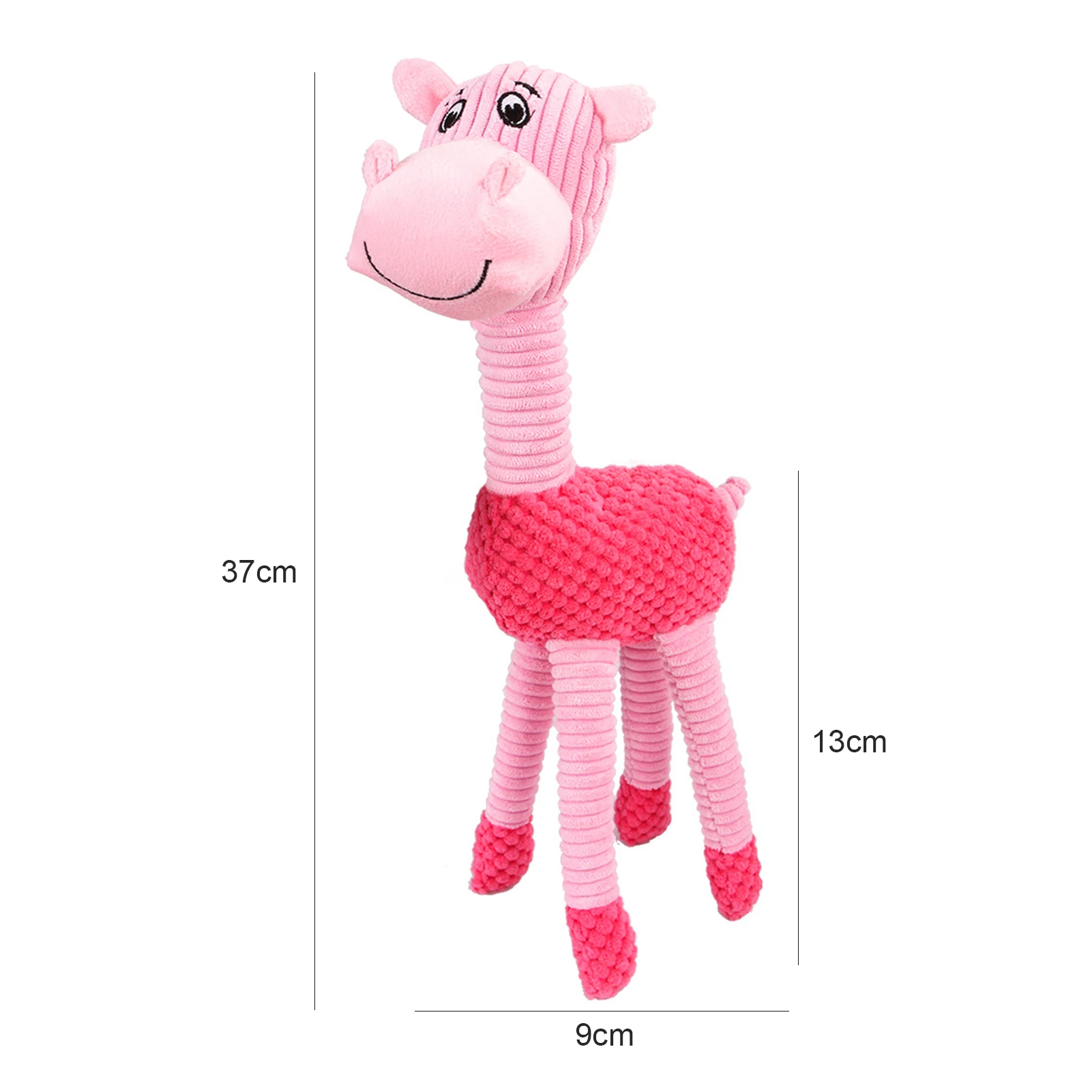 

Cute Pet Dog Cat Plush Squeak Toy Giraffe Chew Durable Teething Training Supply Easy To Play Eco-friendly Non-toxic Dog Toys