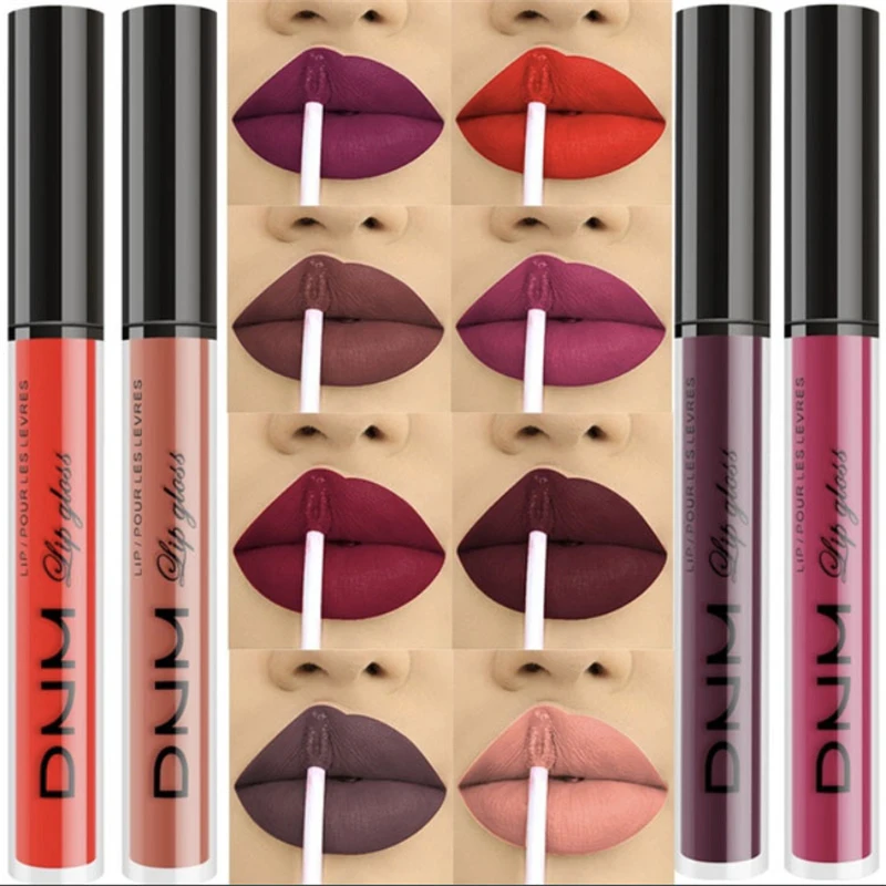 Новый бренд макияж Матовая жидкая губная помада шоколадный цвет длительная