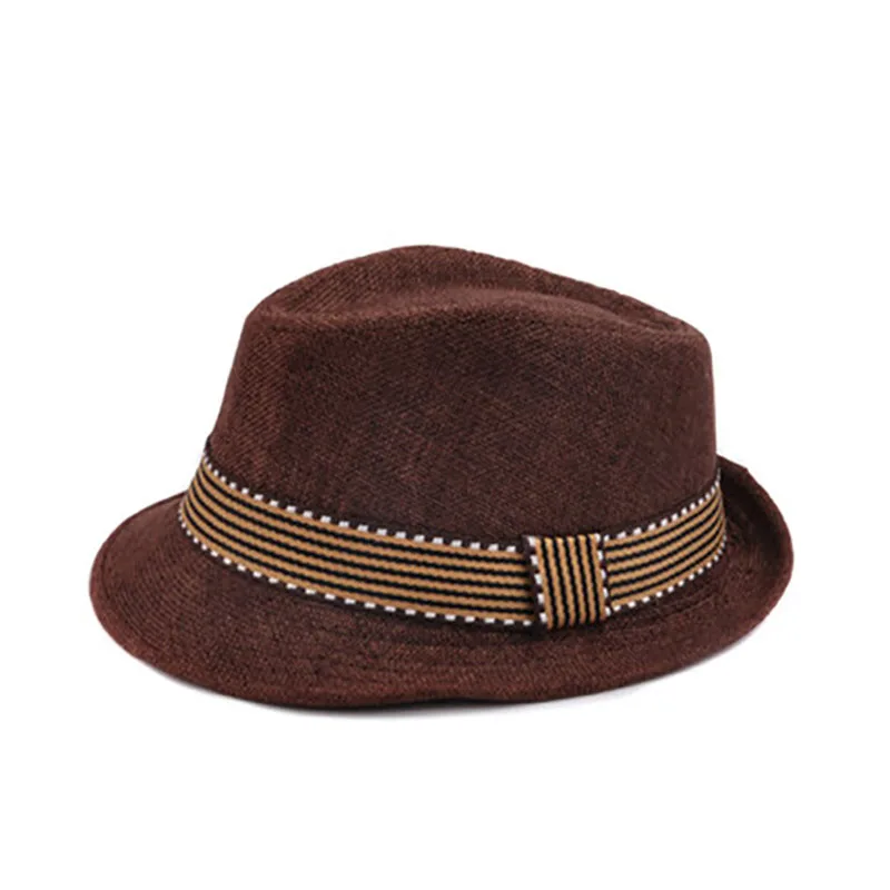 

Kids Hat Gentleman Children Jazz Cap Spring Summer Wide Brim Boys Sun Beach Hats