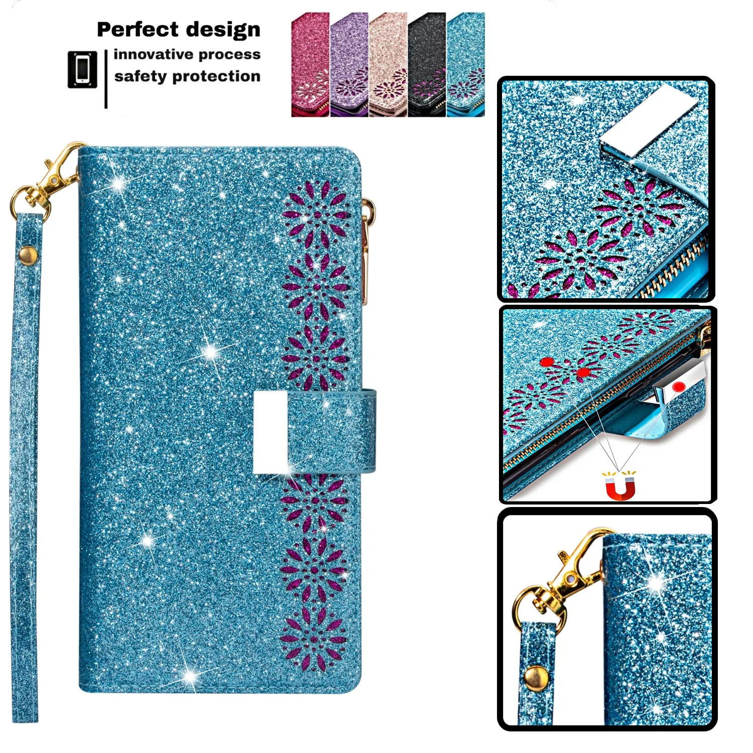 

Luxury Card Packet Flip Wallet Case For iPhone 13/13 mini/13 Pro Max New Phone Shockproof Stand PU Leather Case Cover Skin Shell