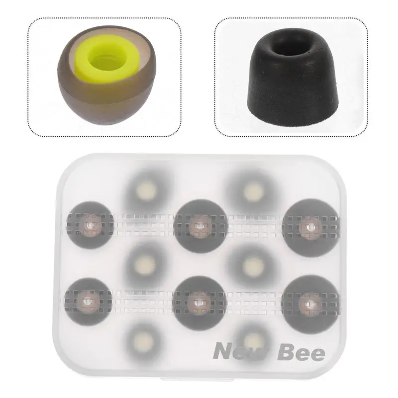 

1 Box Comfortable Elastic Sponge Ear Tips Earphone Earplug Accessories