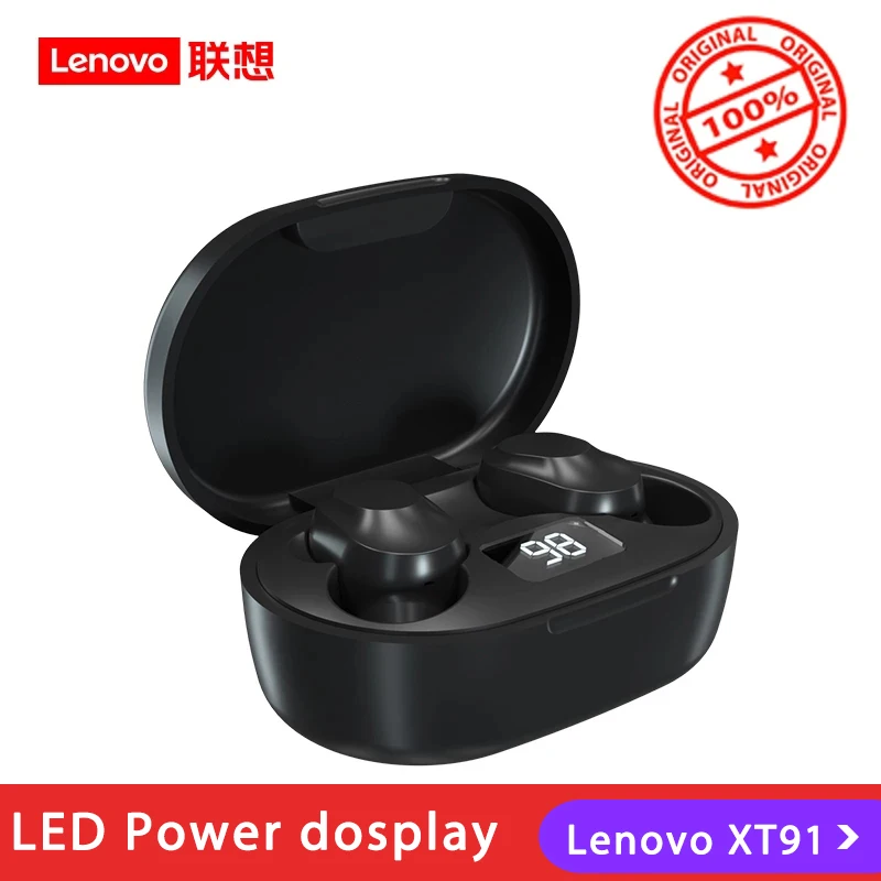 

Беспроводные наушники Lenovo XT91, оригинальные TWS наушники Bluetooth, игровая гарнитура с ИИ управлением, стерео басы с микрофоном, шумоподавление