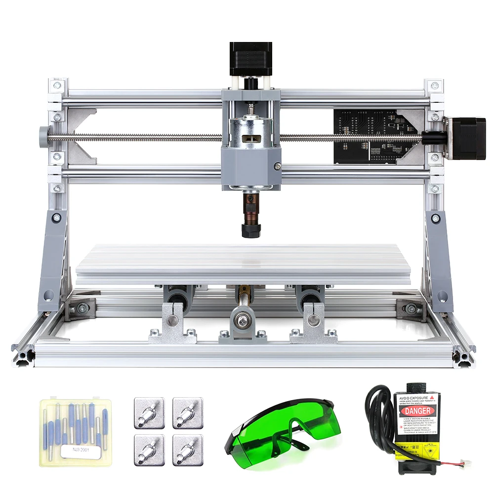 CNC3018 DIY комплект фрезерного станка с ЧПУ 2-в-1 мини-станок для лазерной гравировки