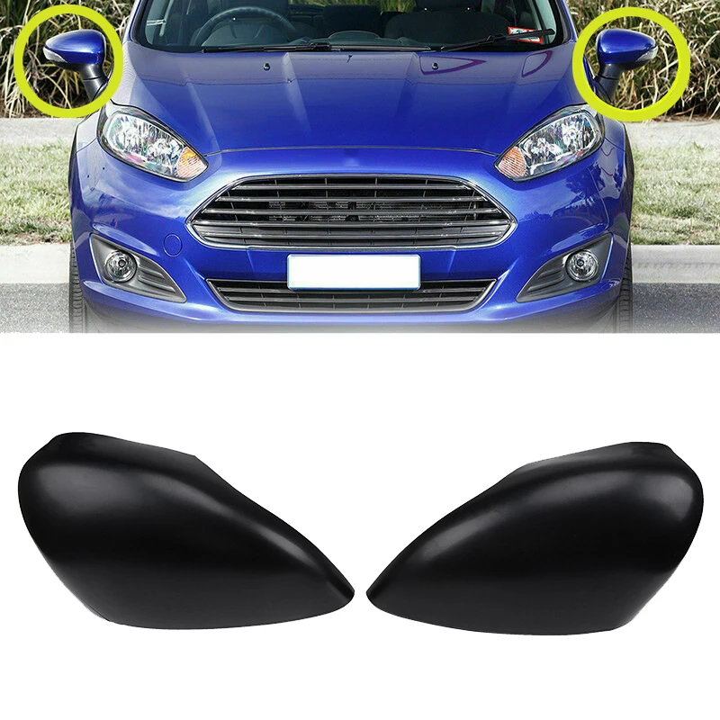 2 шт. накладка на зеркало заднего вида автомобиля боковое крышка для Ford Fiesta 2011 2017
