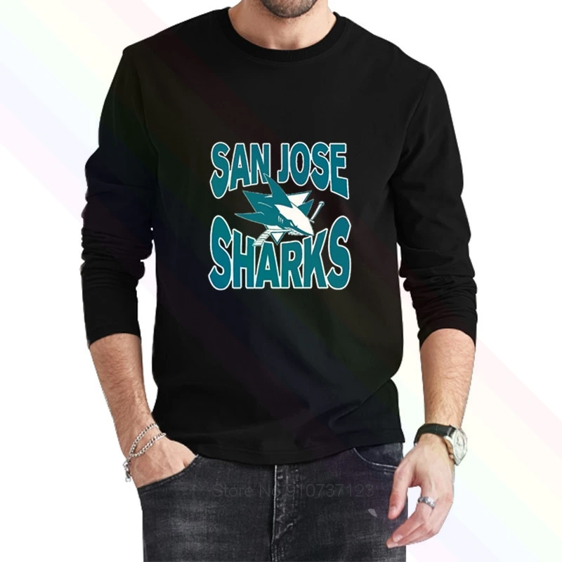 Мужская классическая черная футболка Annabelle с логотипом San Joses Shark новинка 2021