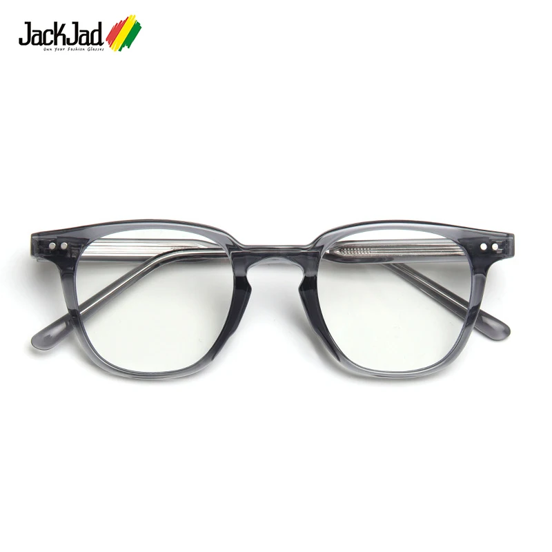 

JackJad 2021 Fashion Square Style TR90 Anti Blue Ray Glasses Frames Vintage Men Women Computer Optical Glasses Eyewear TR2113