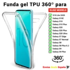 Чехол из ТПУ для Samsung Galaxy S7, S8, S9, S10, S10e, S20 360, 6,2 Двухсторонний Чехол для мобильного телефона