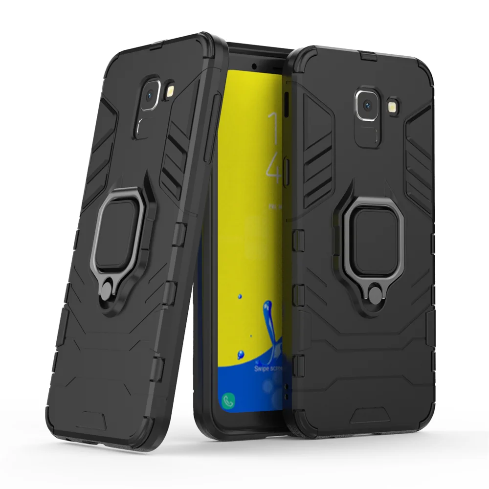

For Samsung Galaxy J6 2018 Case Luxury Armor Magentic Ring Car Holder Cover For Samsung On6 Case For Samsung J6 2018 EU SM-600F