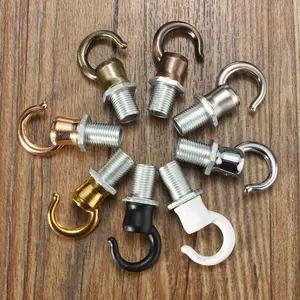 Винтажная потолочная Роза 10 мм с резьбой M10 в стиле ретро, металлический крючок для люстры с винтовыми фитингами, открывается в гладком стиле