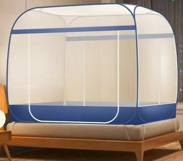 Online Große Drei-tür Moskito Net Jurte Verhindern Insekten Bett Vorhang Klapp Mongolei Bett Zelt Baldachin Erwachsene Mesh Baldachin Moskito Net
