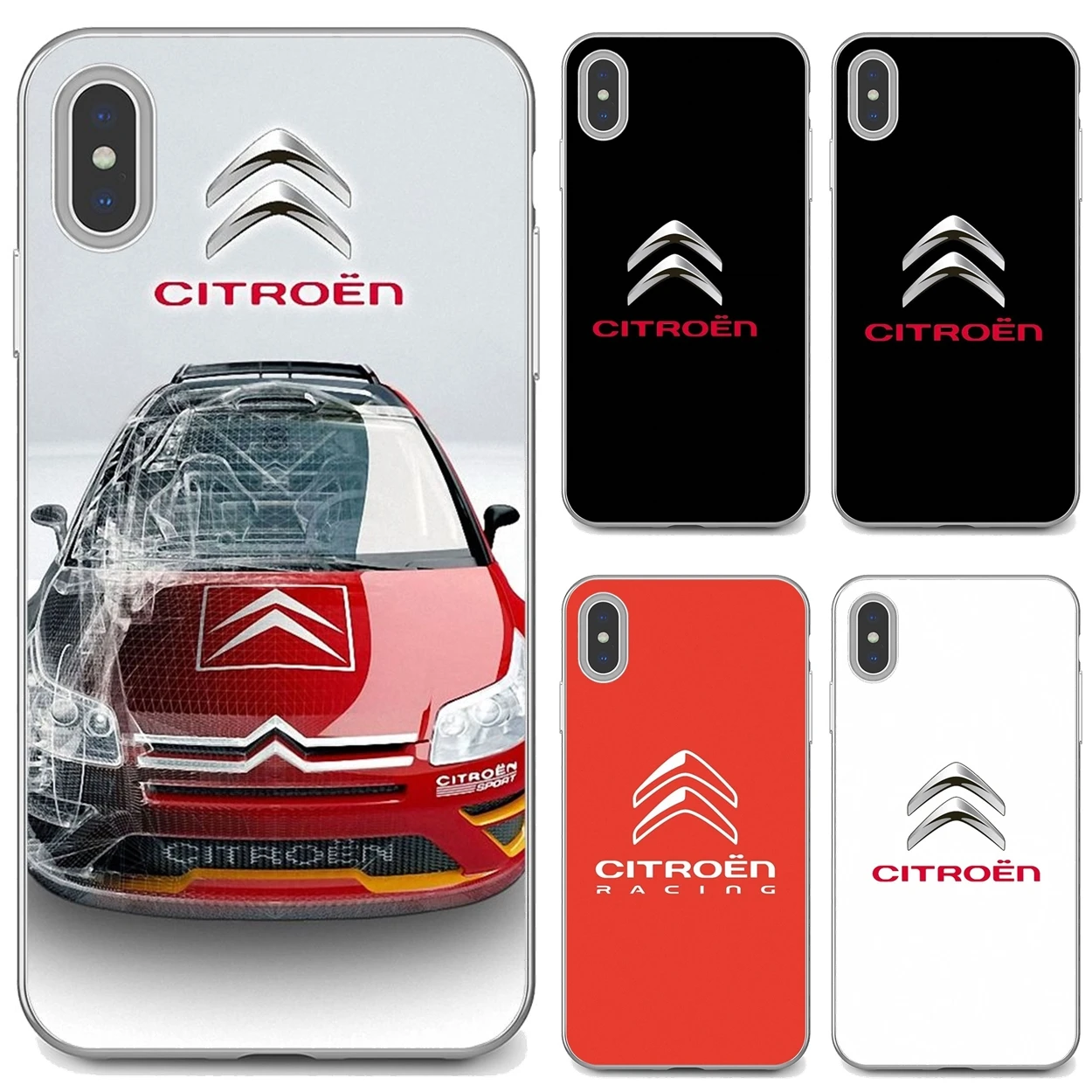 Silicone Bag Case For Huawei Honor 6 6A 7 7X 7A 7C 8 8C 8X 9 9X 10 10i 20 Lite Play Pro luxury-France-car-Citroen-Logo |
