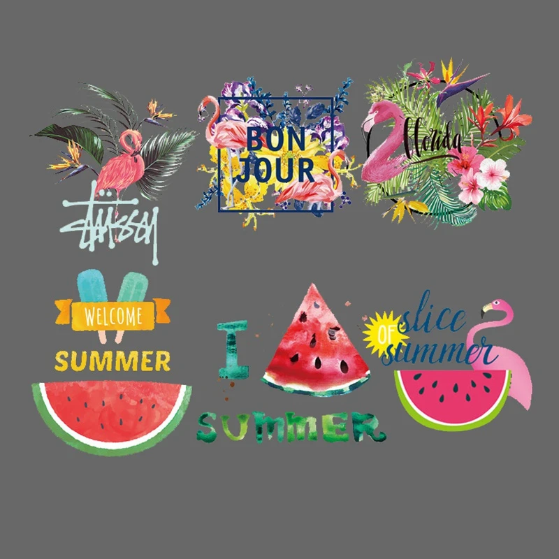 Милая розовая наклейка на одежду с животными|Заплатки| |