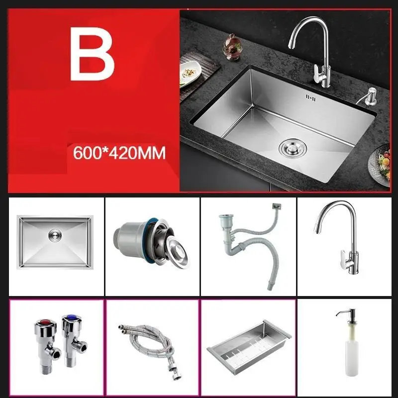 MODEL J Кухонная раковина Keuken Gootsteen Integral Zlewozmywak Ze Stali Nierdzewnej Inox Afwasbak Pia Cozinha Lavabo Fregadero De Cocina - Цвет: MODEL J