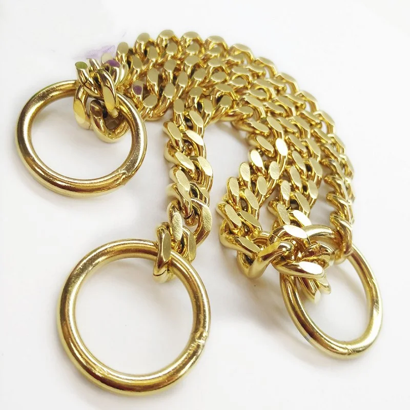 Роскошный дизайн цепь ошейник из нержавеющей стали для дрессировки питомцев P