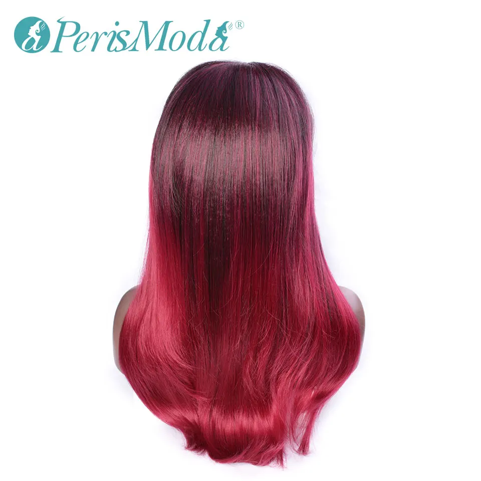 Парики синтетические для косплея термостойкие длинные прямые волосы бордового