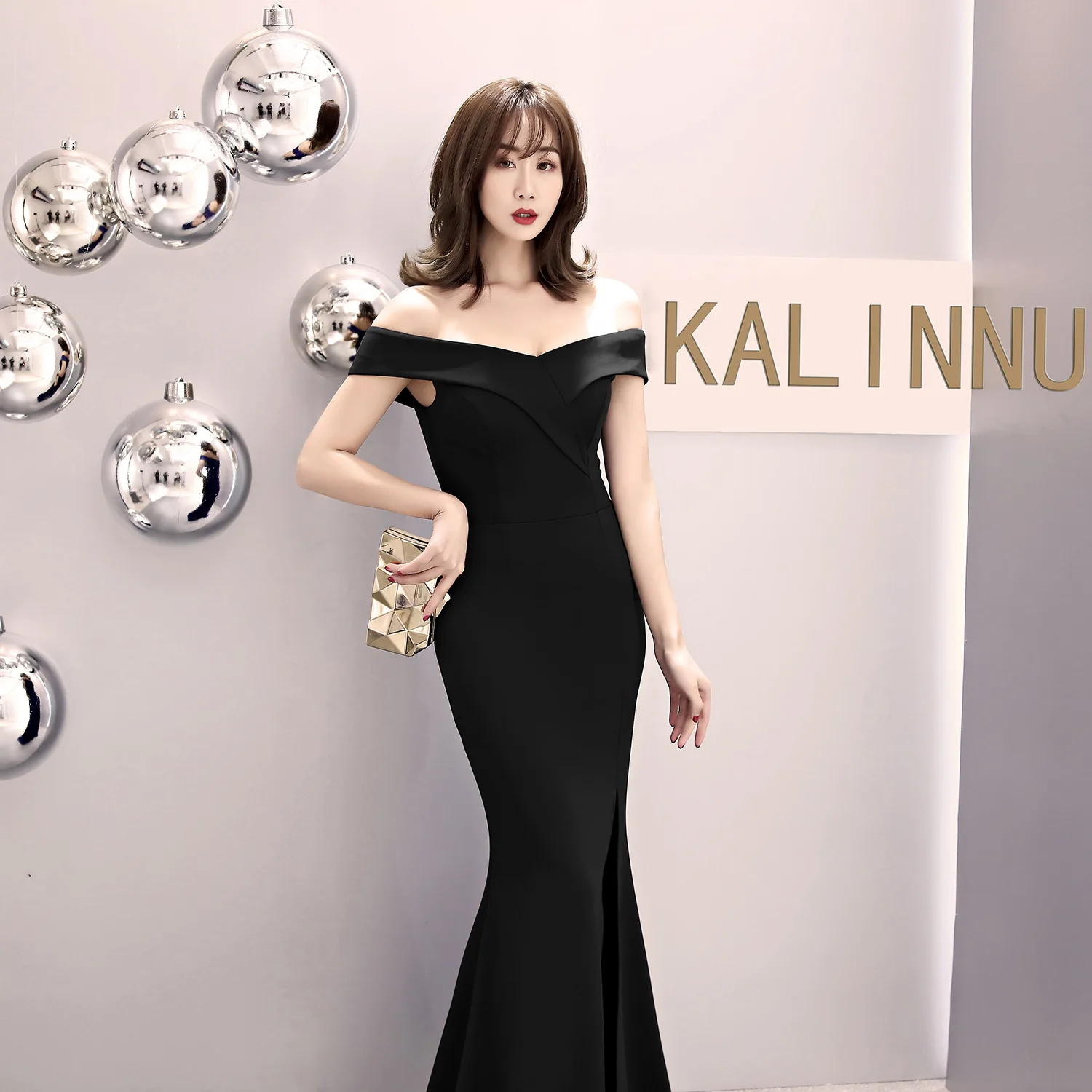 Сексуальные вечерние платья с V-образным вырезом элегантные рукавами-крылышками