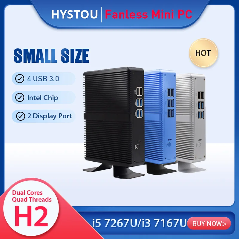 Core i5 7200U 7267U DDR4 i7 4500U Мини ПК Windows 10 HDMI VGA двойной порт мини HTPC компьютер Linux i3 7167U TV box