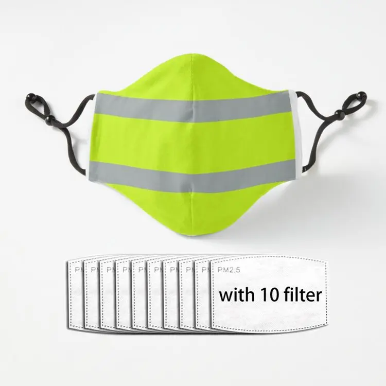 

Маска для лица в полоску, многоразовая, из полиэстера