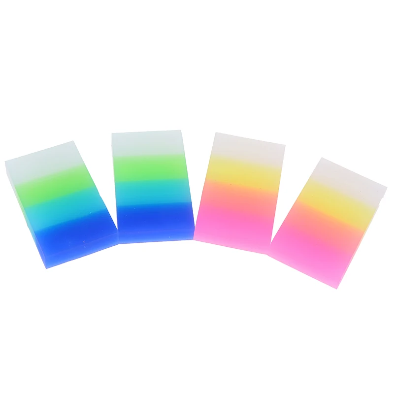

1pcs Creative Rainbow Candy Color Eraser Children Stationery Gift Cute Crystal Small Rubber Office Supplies Color Randomly