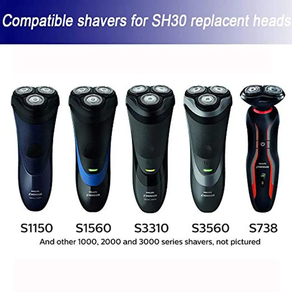 Сменные бритвенные головки SH30/52 3 шт./компл. для Norelco 3000 Series | Дом и сад