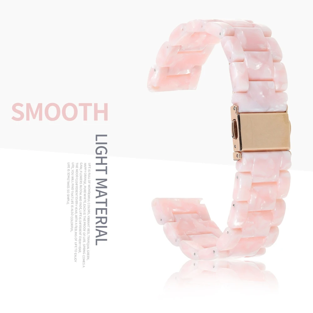 Ремешок из смолы для Garmin Vivoactive 4 3/Vivomove HR/движения/SQ браслет Samsung Galaxy Watch Band 46 мм/42