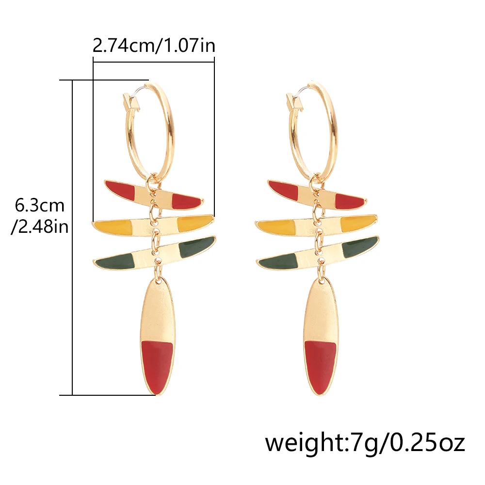 

Lost Lady Multilayer Long Tassel Drop Earrings Vintage Goth Alloy Earrings for Women Jewelry Gift Female Accessories