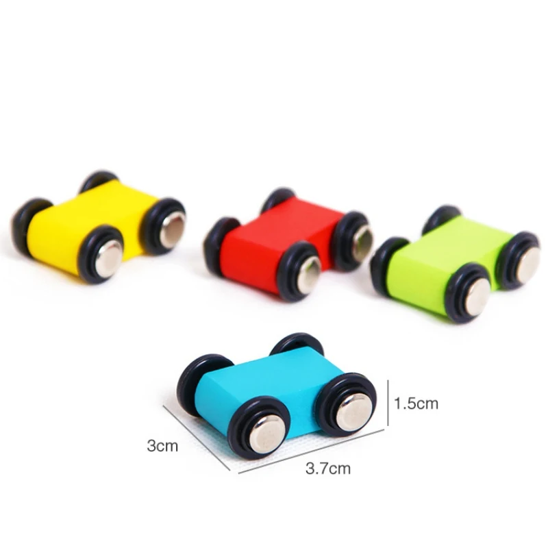 

Toddler Toys For 1 2 Year Old Boy And Girl Gifts Wooden Race Track Car Ramp Racer With 4 Mini Cars