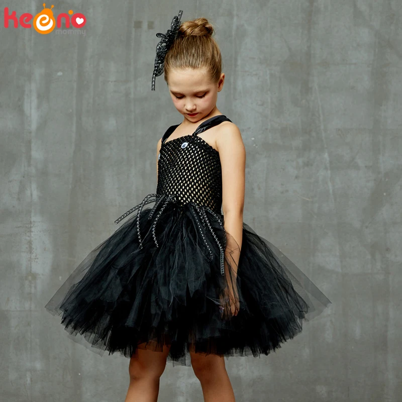 Платье-пачка для девочек с принтом Silly Spider карнавальный костюм на Хеллоуин