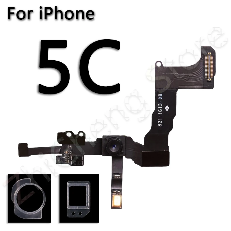 Фронтальная камера для iPhone 5 5S SE 5C 6s 6 7 8 Plus фронтальная камера датчик приближения гибкий кабель с микрофоном - Цвет: For iPhone 5C