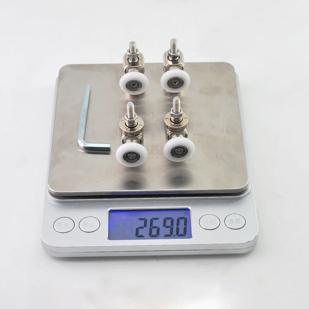 4 шт./лот 23/25 мм специальный дизайн шкив для ванной и душа 2 шт. вверх дверной ролик