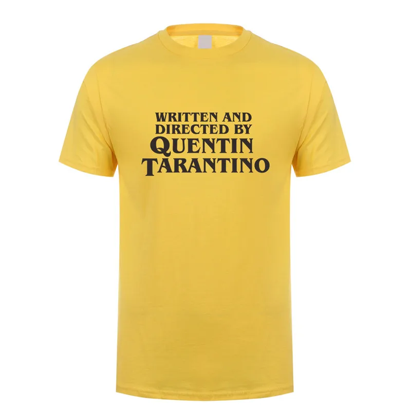 Написано и режиссер Квентин Тарантино футболка Человек Унисекс футболки модные
