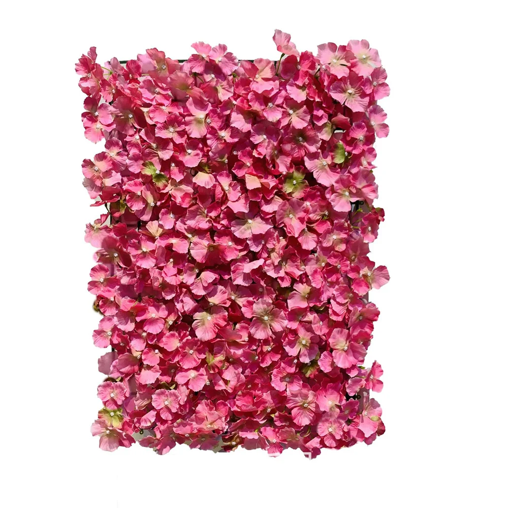 

40X60CM Valentine's Day Gift Simulation Artificial Flower Wall New Year Decoration Romantic Wedding Silk Setting Wall Hydrangea