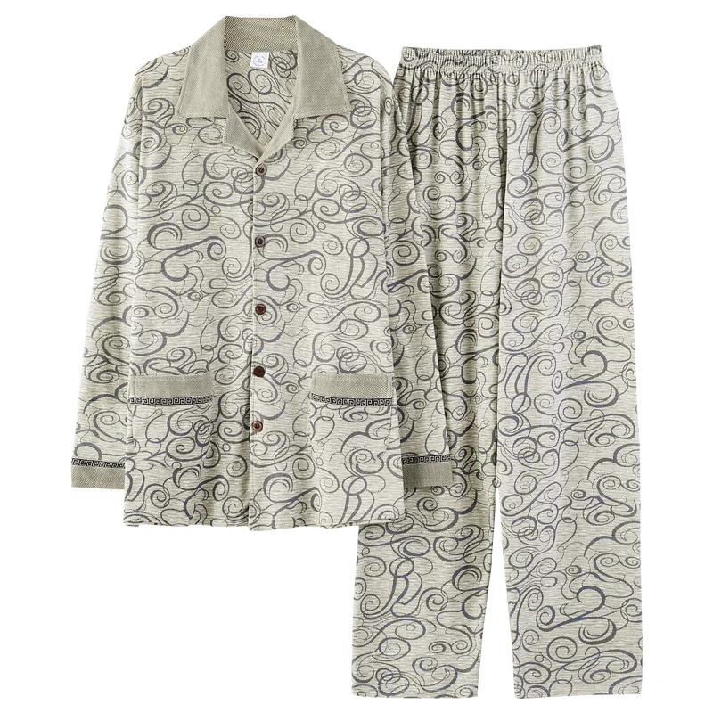 Полосатая Пижама, мужской пижамный комплект с длинным рукавом для мужчин, женская одежда для сна, повседневная одежда для сна, домашняя одеж... от AliExpress RU&CIS NEW