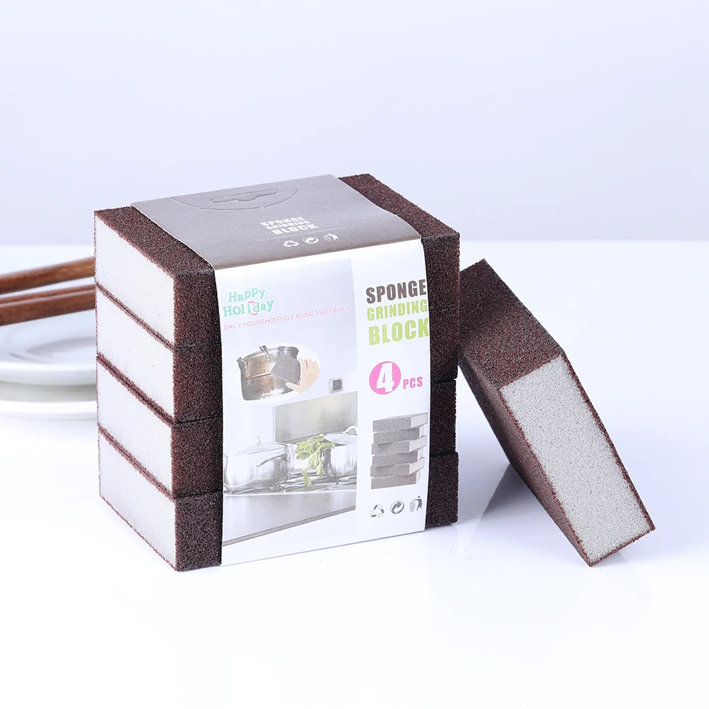 1/4 шт. наждачной бумагой Кухня губка волшебный спонж стиратель Меламиновый