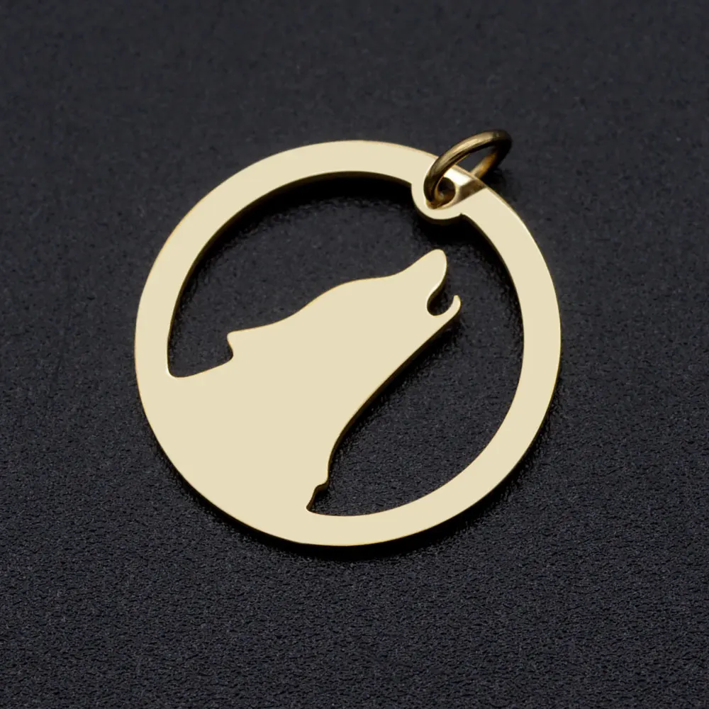 5 шт./лот подвеска из нержавеющей стали 316L сделай сам с изображением Ночного Волка