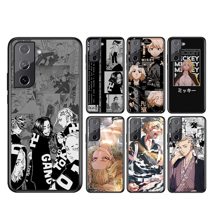 

Phone Case For Samsung Galaxy S21 S20 FE S22 Ultra Pro Lite S10 5G S10E S9 S8 Plus Hot Tokyo Revengers Black Soft Cover